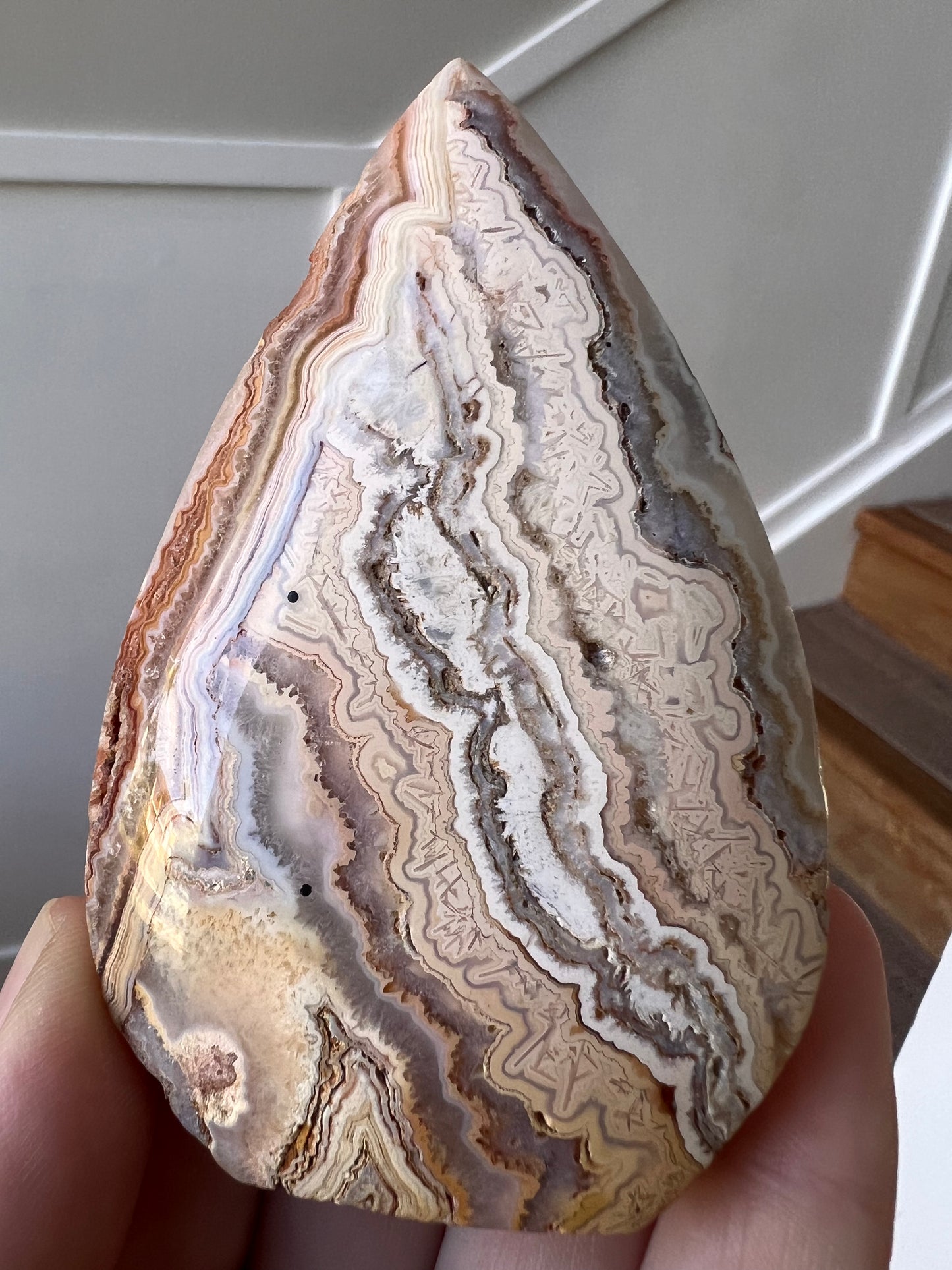 Pink crazy lace agate Freeform (Indonesia)