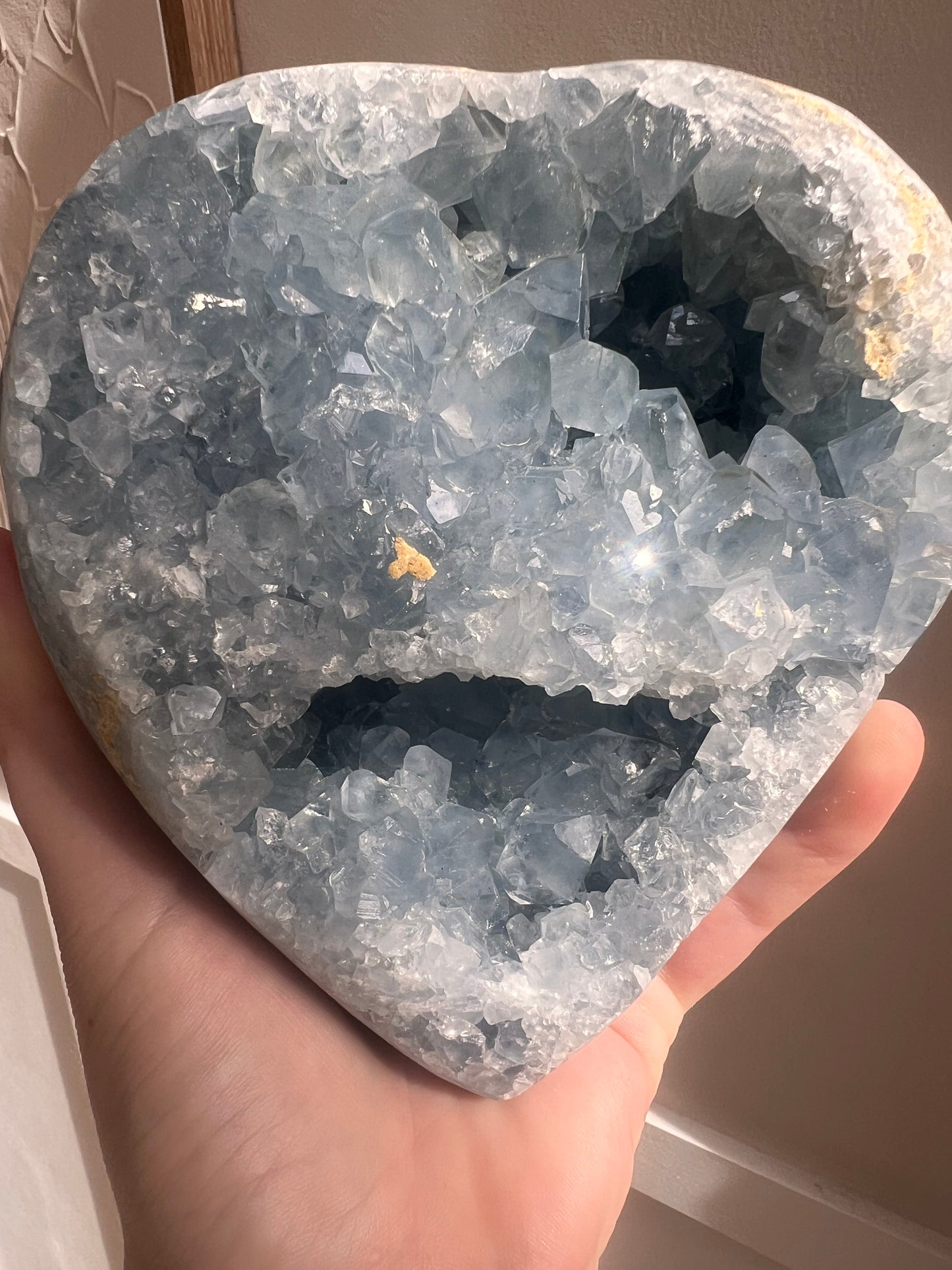 Celestite Freeform with display stand