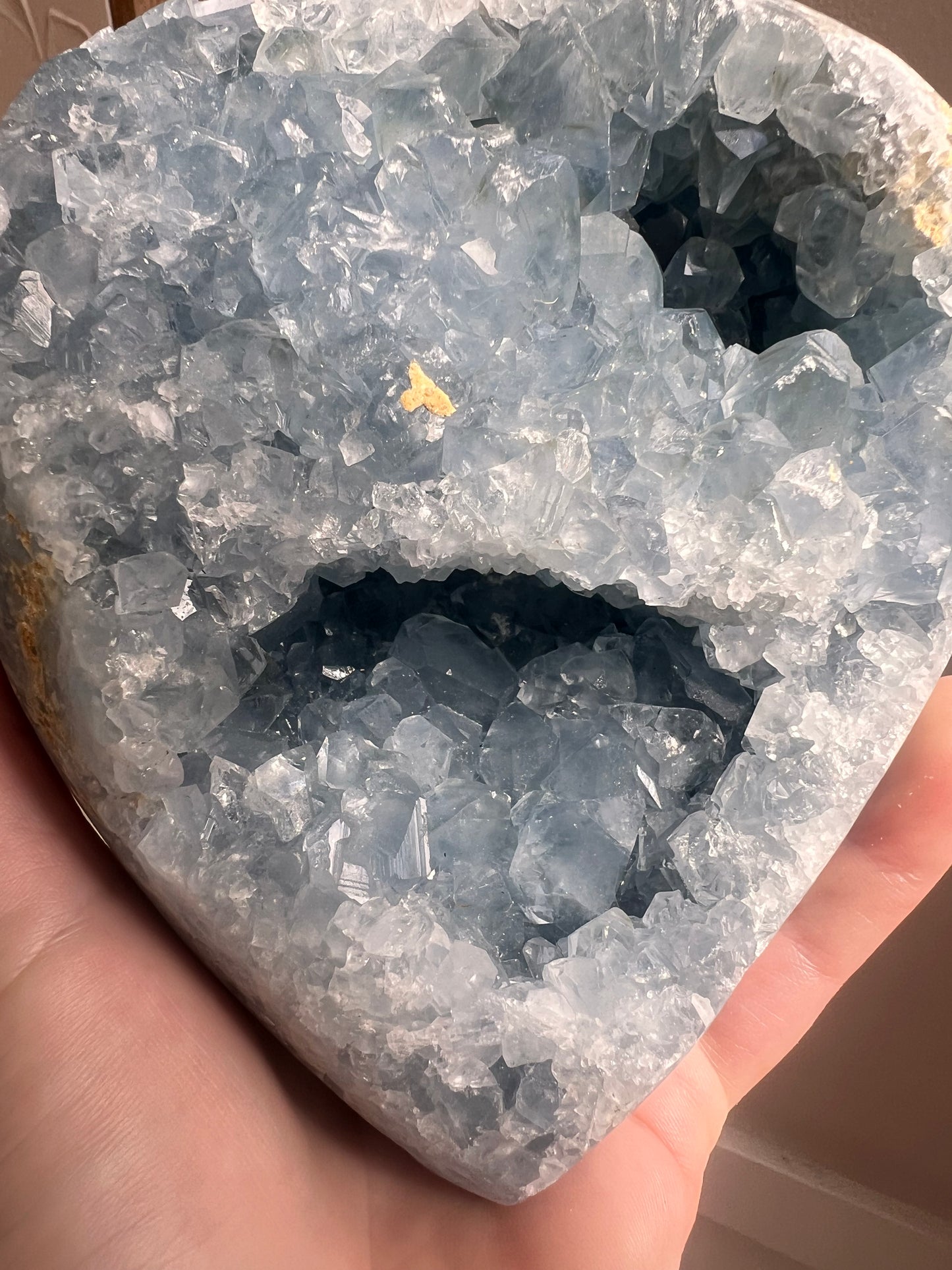 Celestite Freeform with display stand