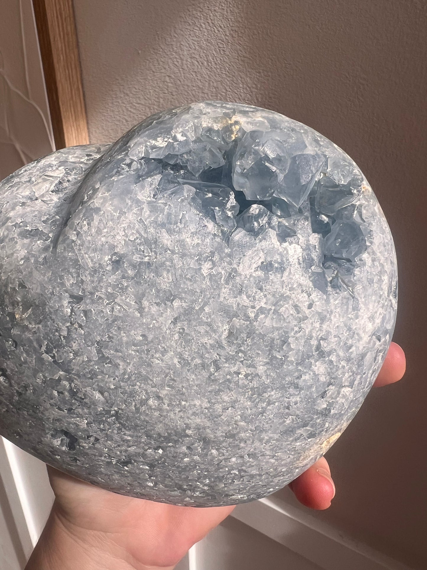 Celestite Freeform with display stand