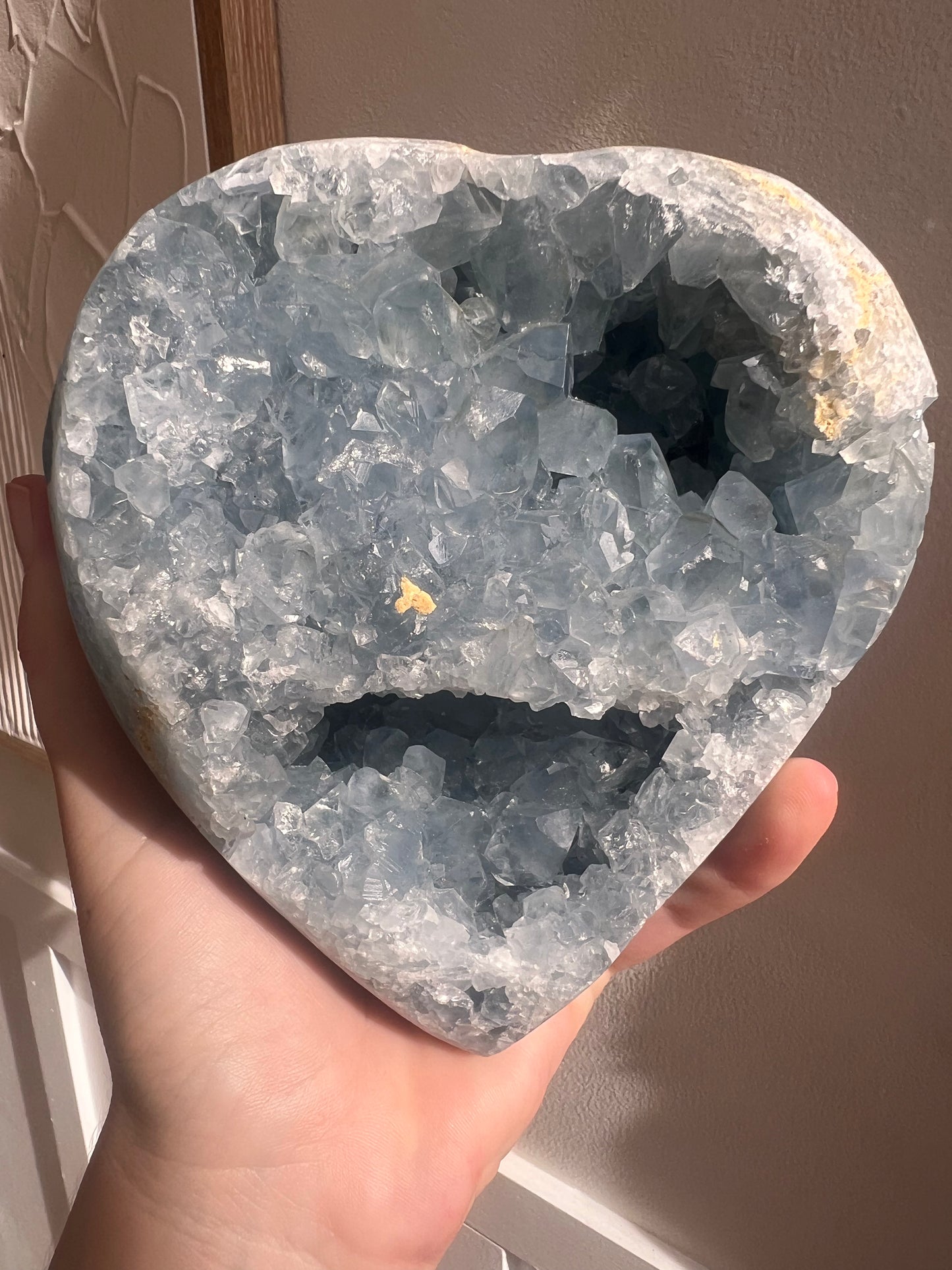 Celestite Freeform with display stand