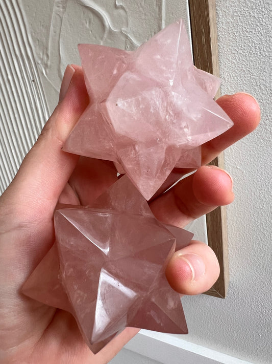 Rose quartz Madagascar star medium