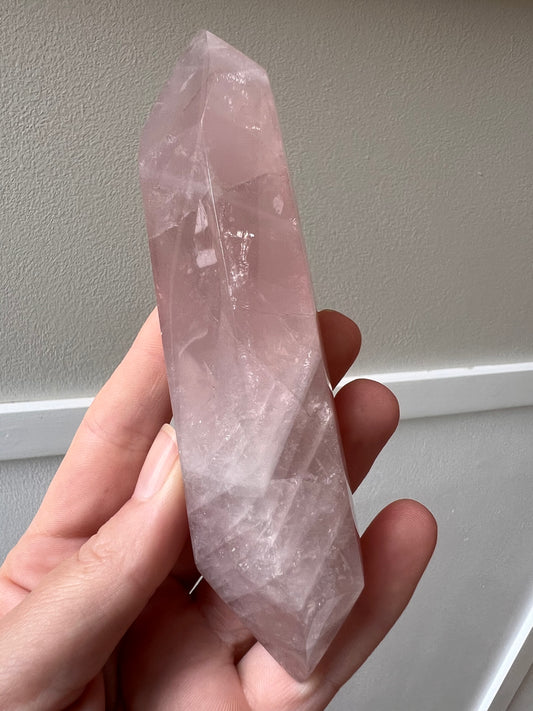Madagascan rose quartz DT
