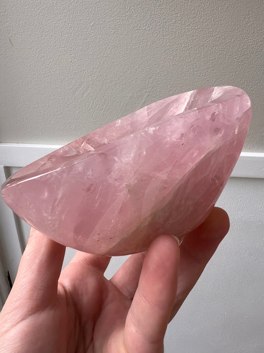 Madagascan rose quartz chunky bowl