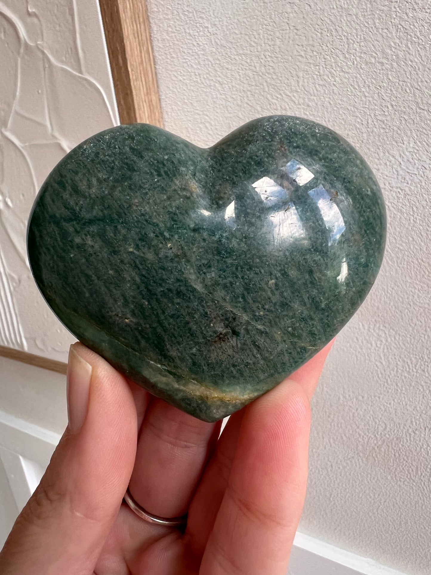 Madagascar amazonite heart medium