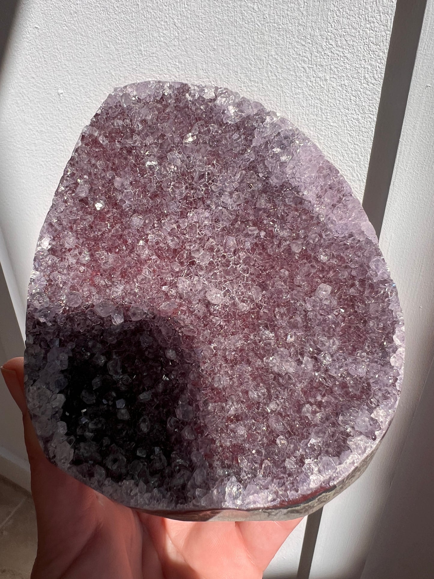 Rainbow amethyst Madagascar cutbase