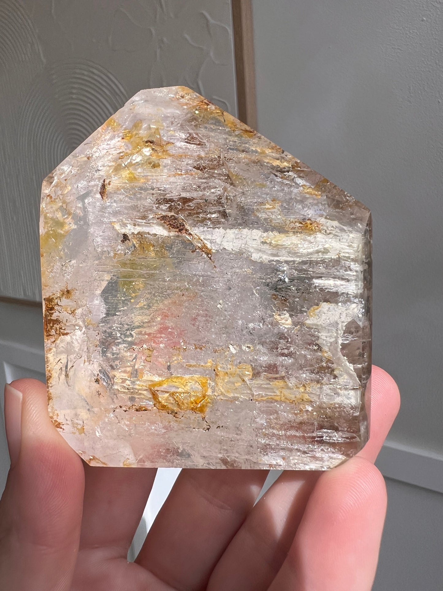 Madagascan included quarts Freeform point