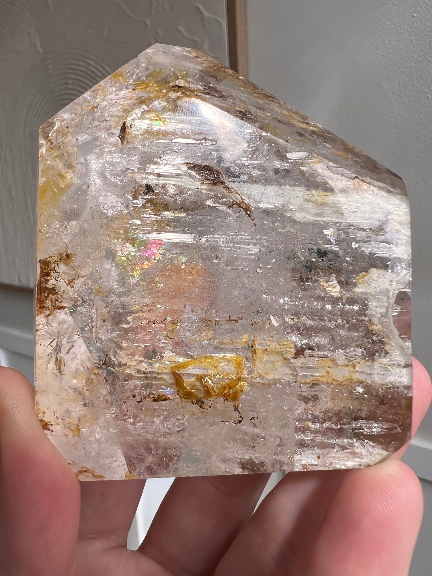 Madagascan included quarts Freeform point