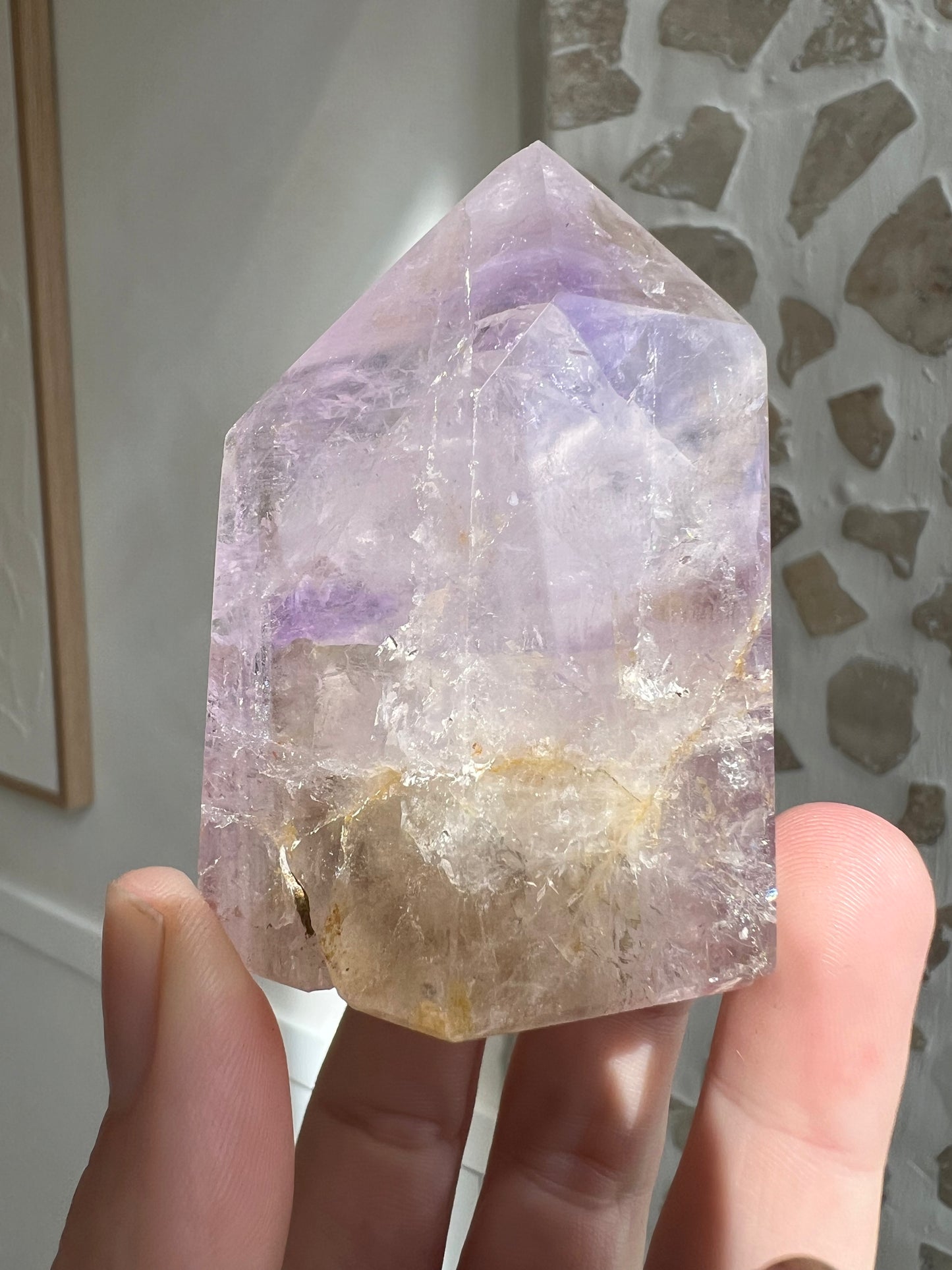 Madagascar lavender amethyst point