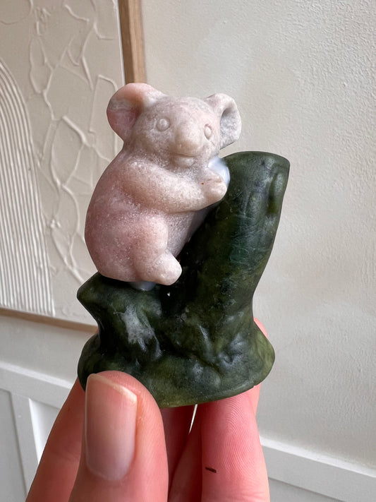 Pink opal koala