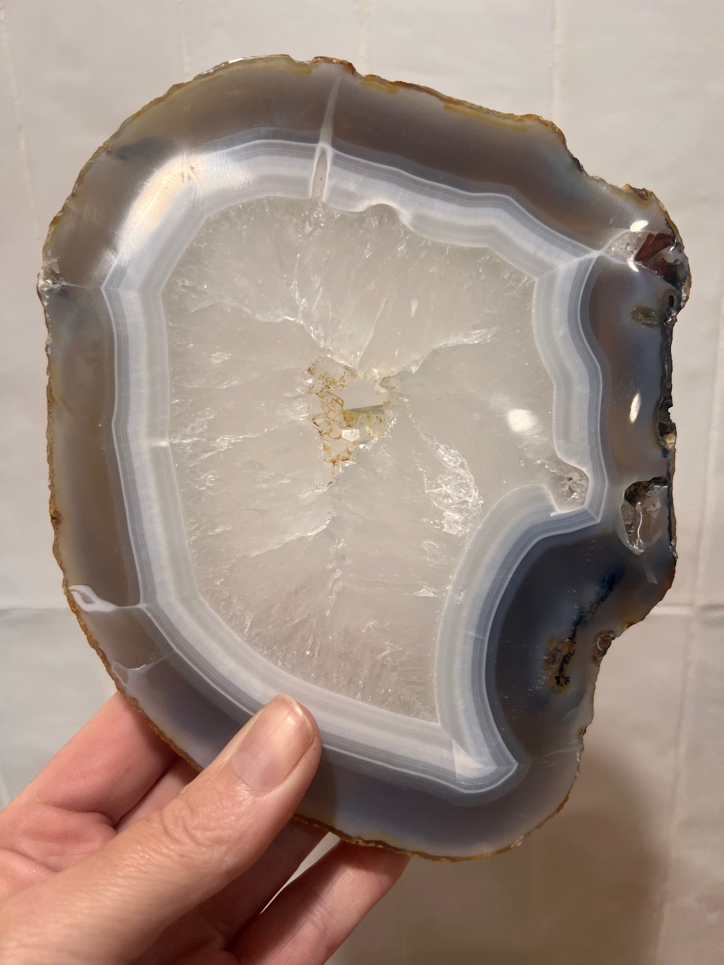 Large agate slab from Madagascar 16x15cm