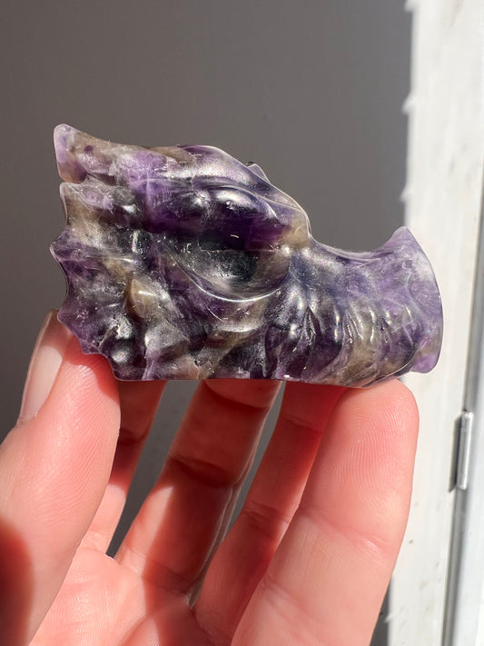 Amethyst dragon head