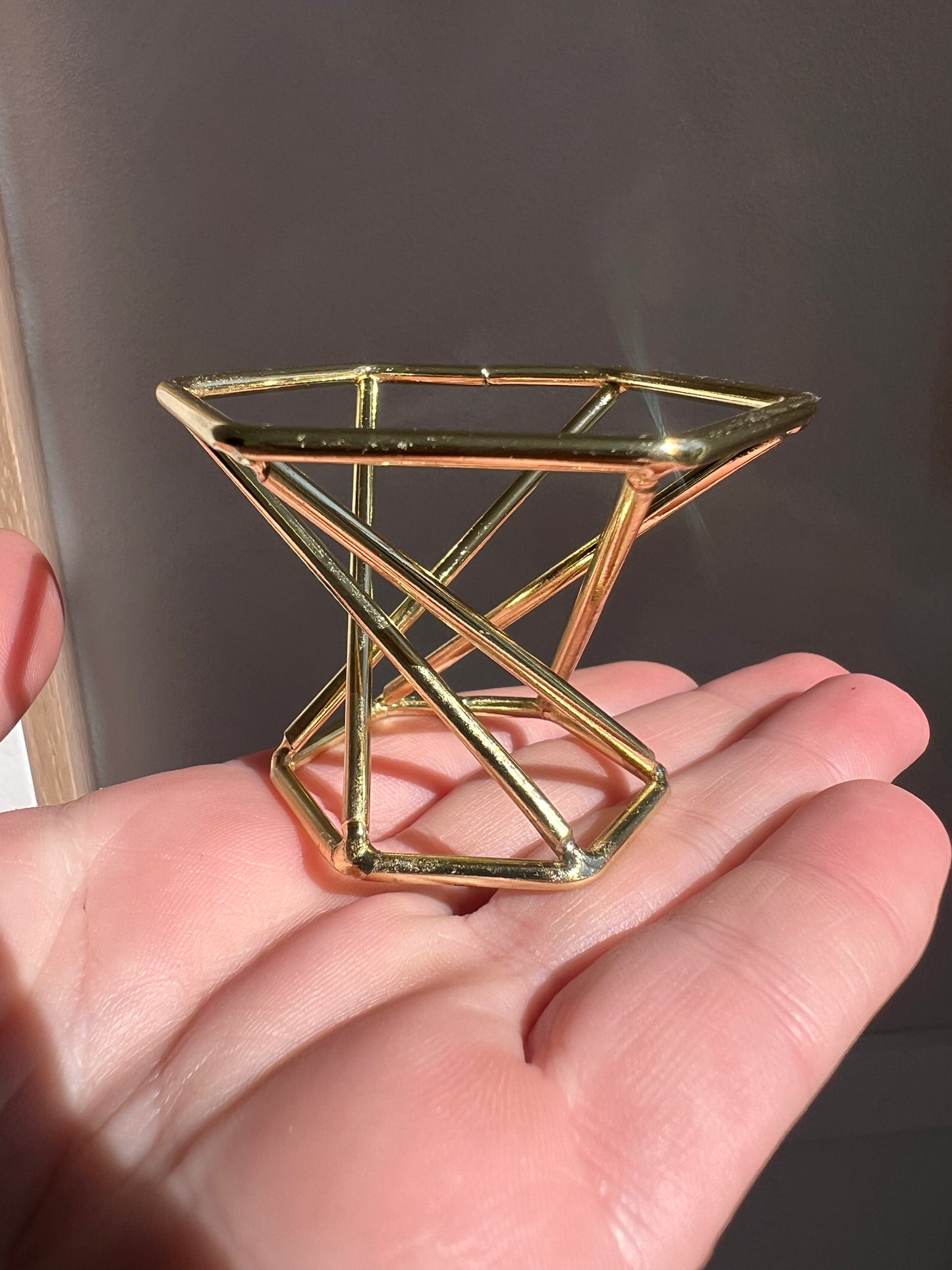 Gold sphere stands