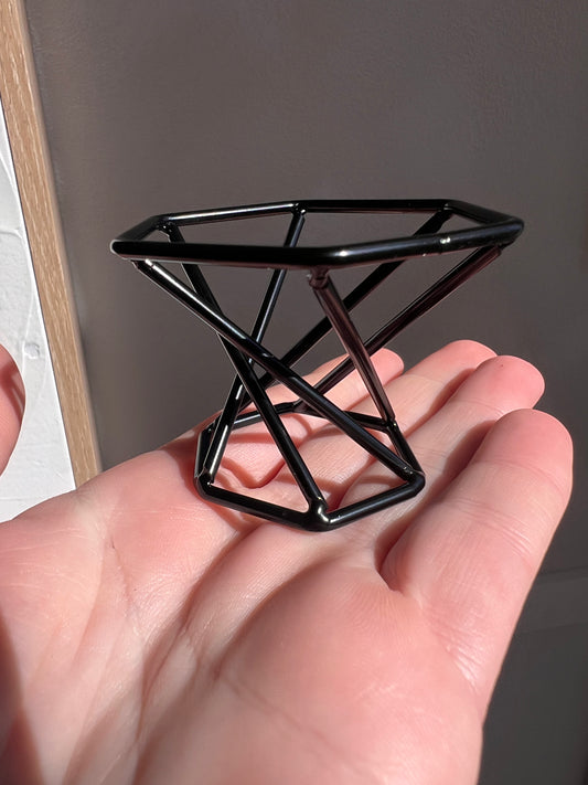 Black sphere stands