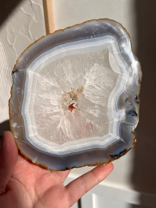 Natural agate slab large