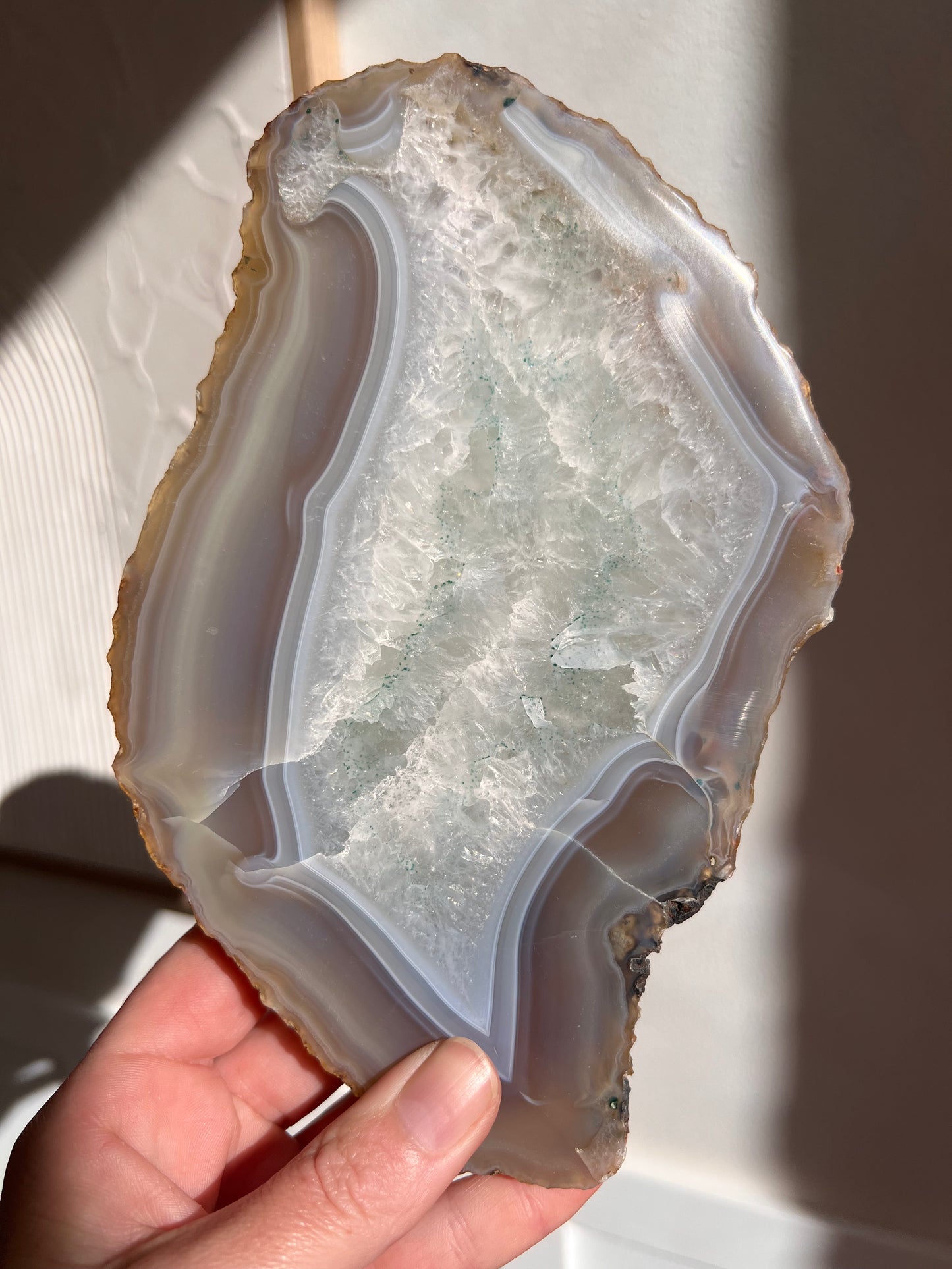 Natural agate slice large