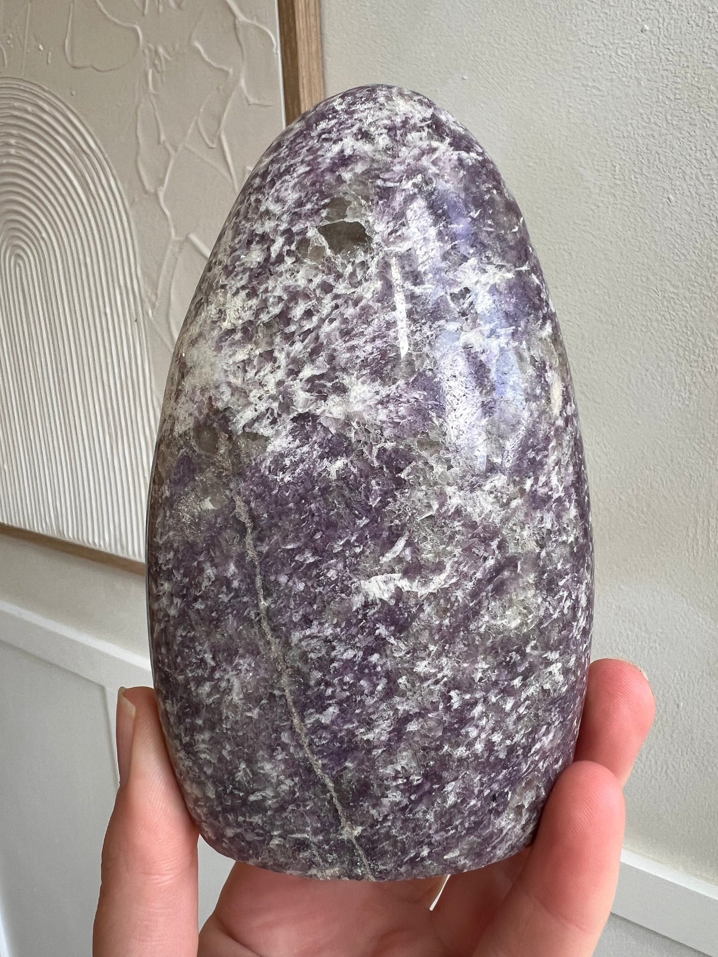 Lepidolite Freeform with Smokey