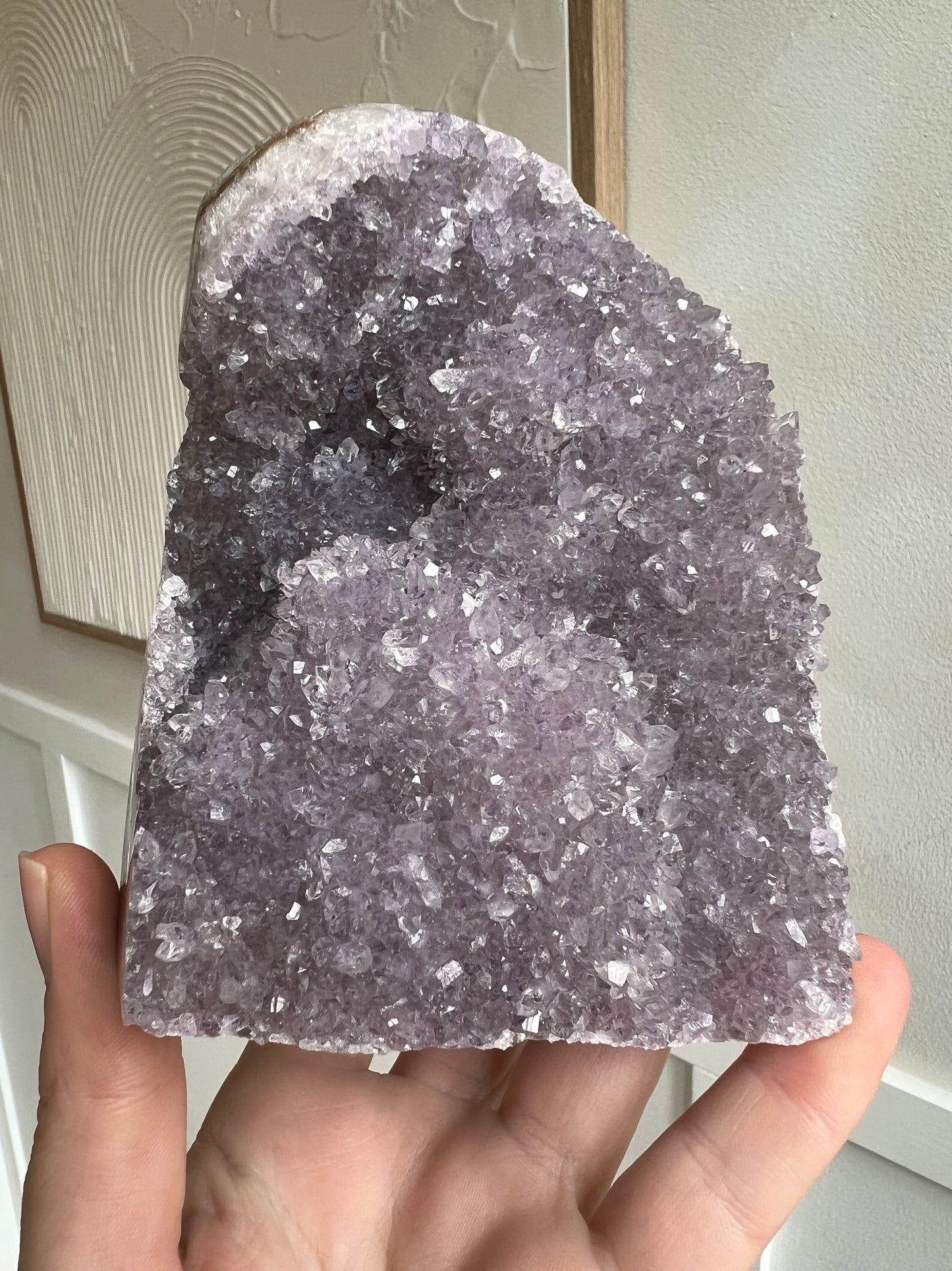 Lavender amethyst cutbase