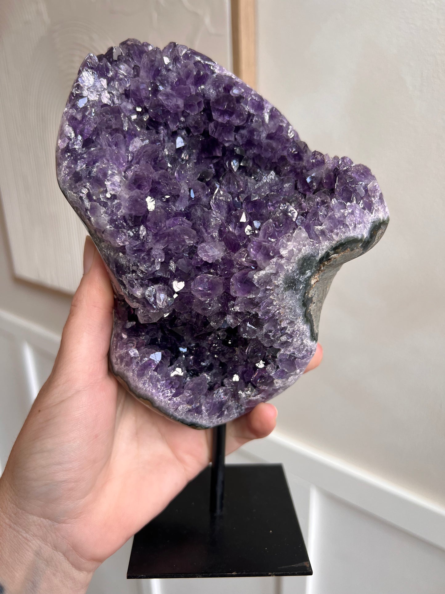 Brazilian amethyst on stand 25cmH