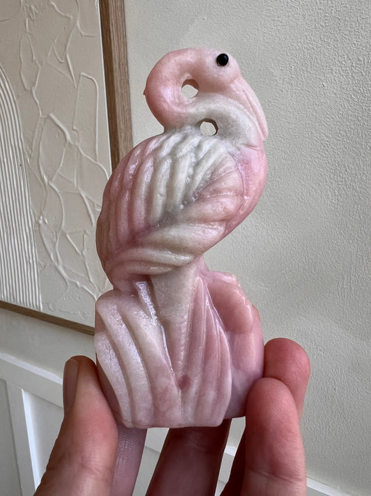 Pink Opal flamingo