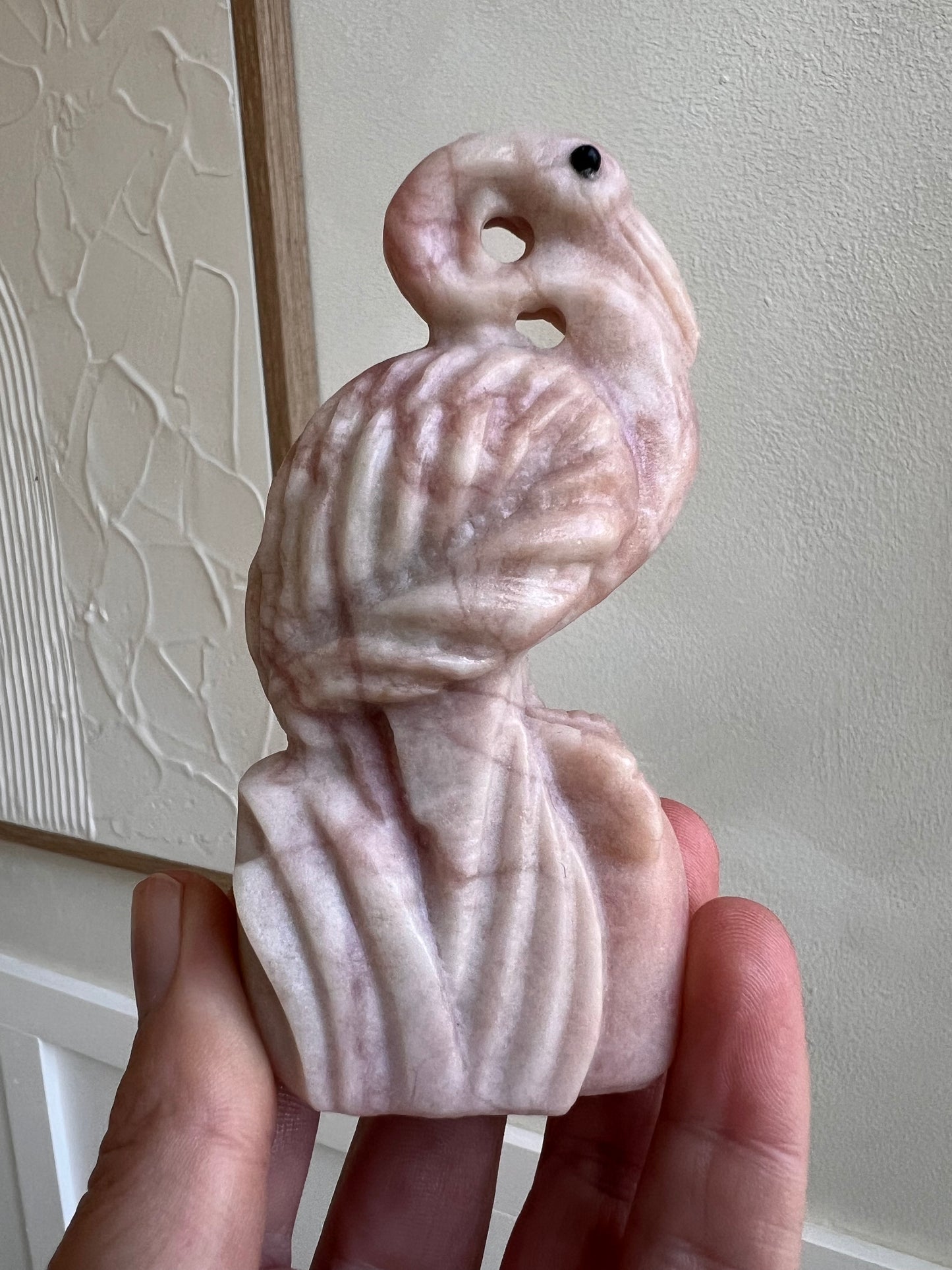 Pink opal flamingo