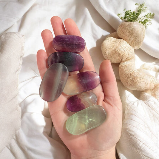 Fluorite palms intuitively chosen