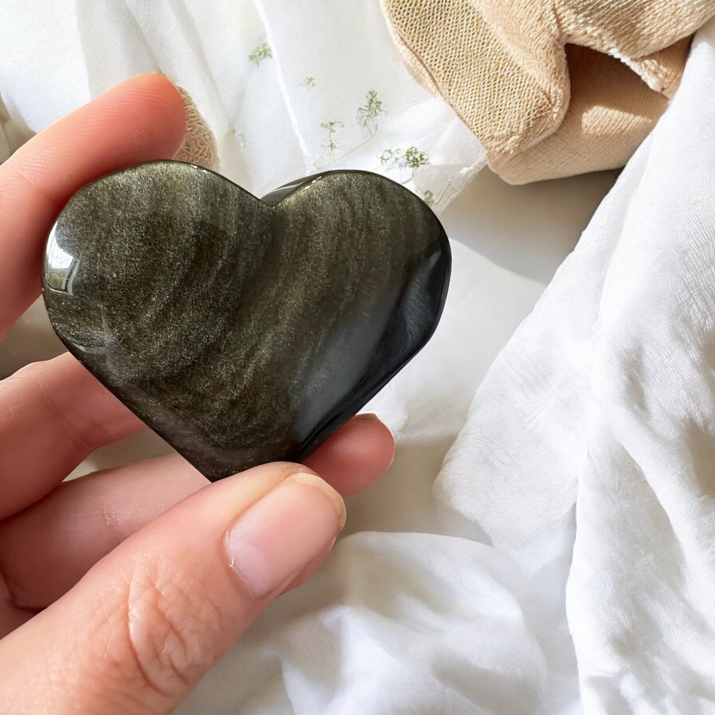 Golden Shein obsidian Hearts intuitively chosen All have flash