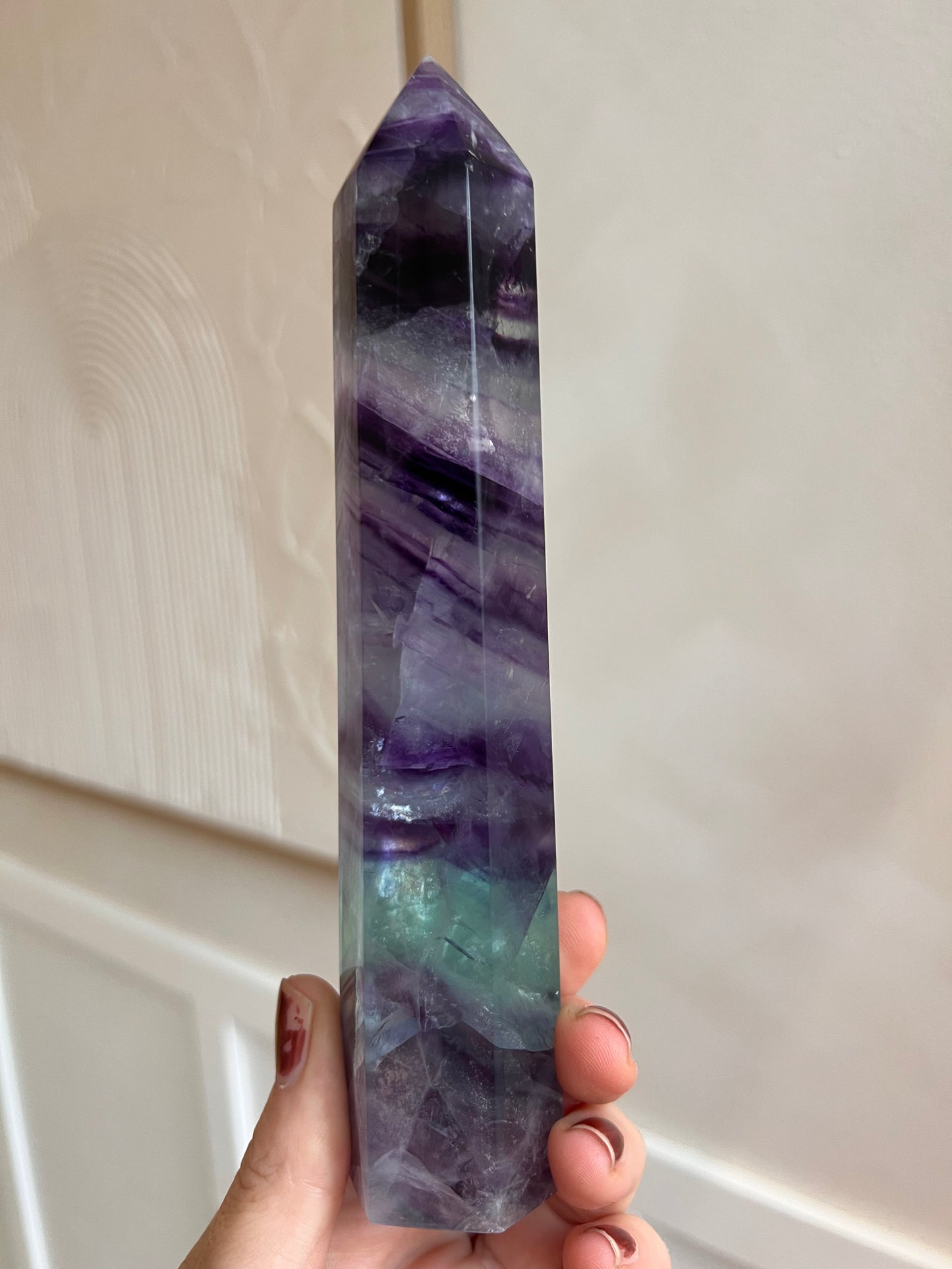 High quality rich fluorite tower