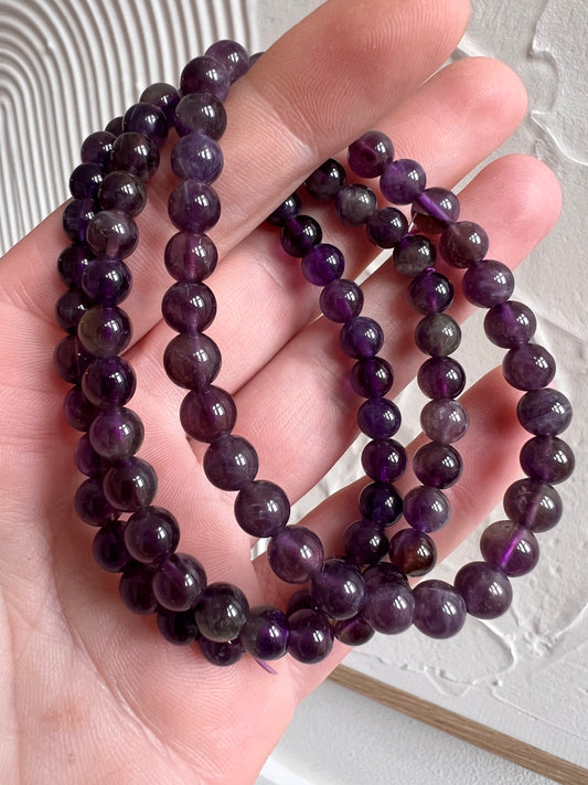 Amethyst 6mm Bracelet
