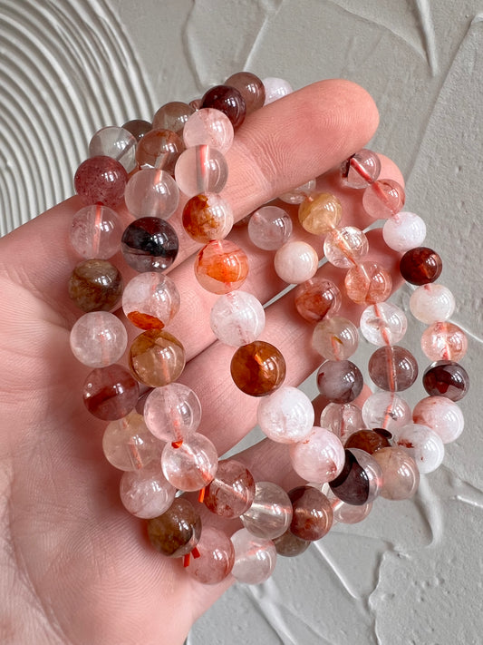 Fire quartz 8mm bracelet