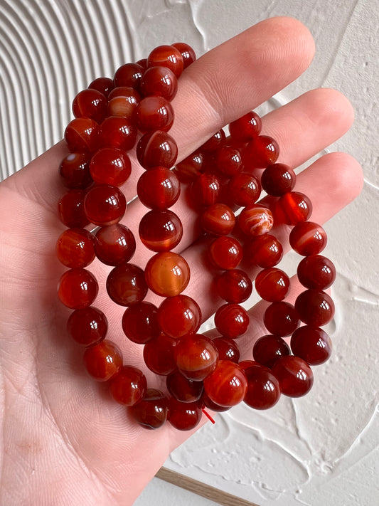 Carnelian 8mm bracelet