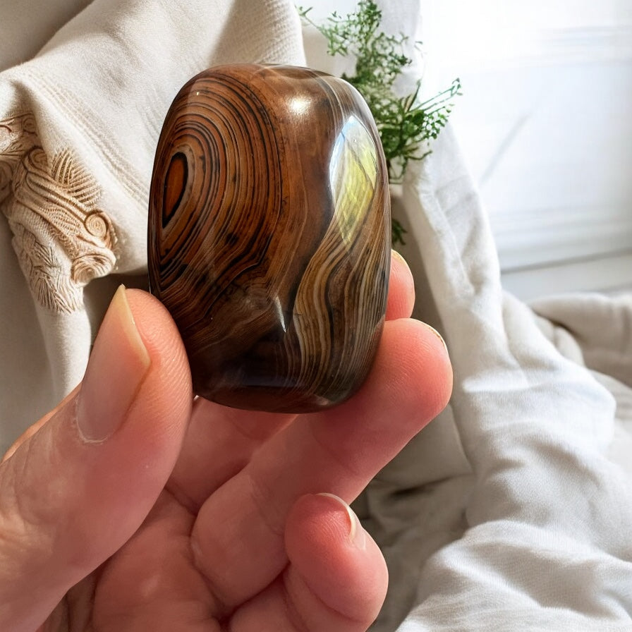 Natural banded agate