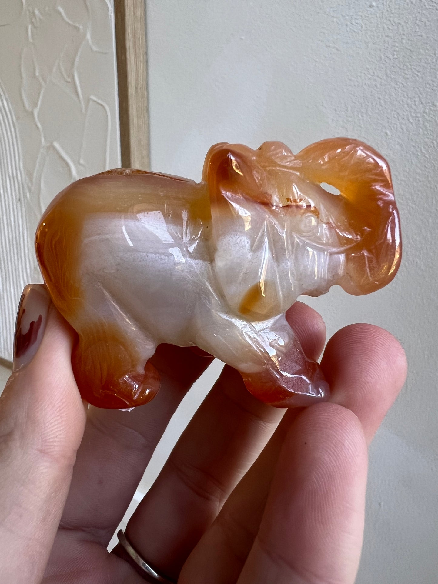 Carnelian elephant