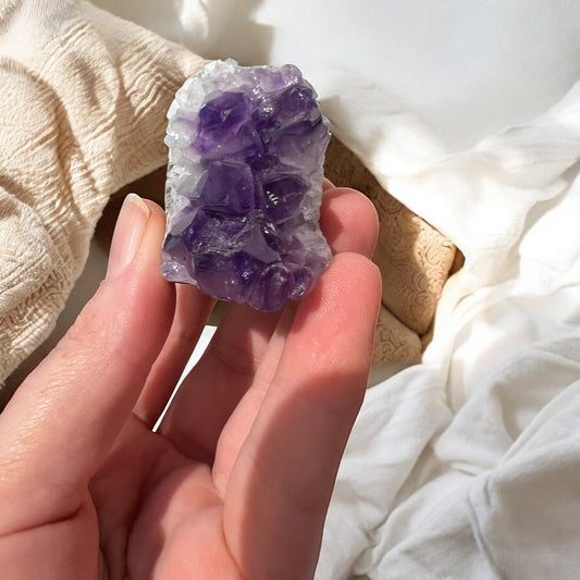 Mini amethyst cutbase deep purple