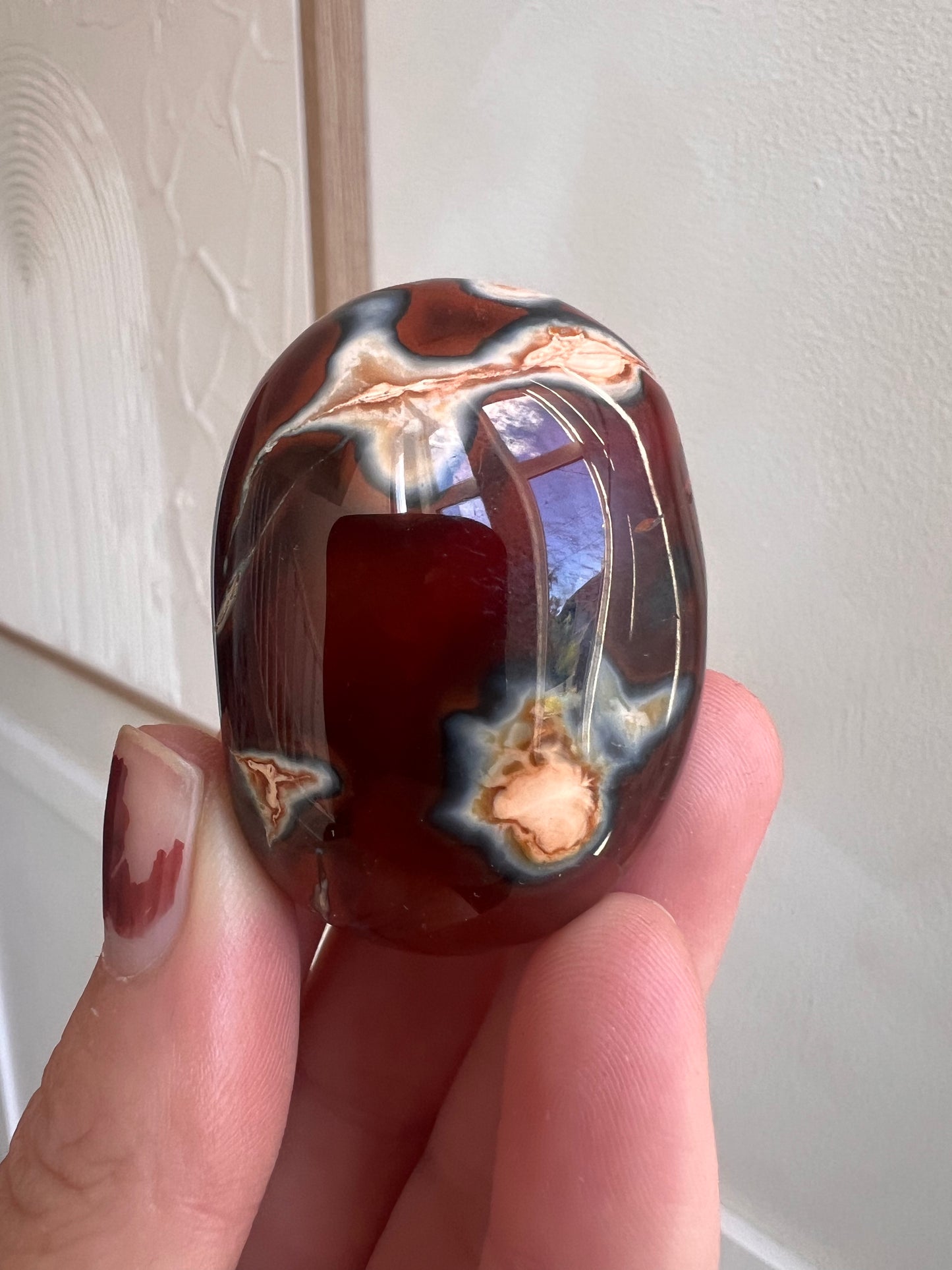 Carnelian palmstone