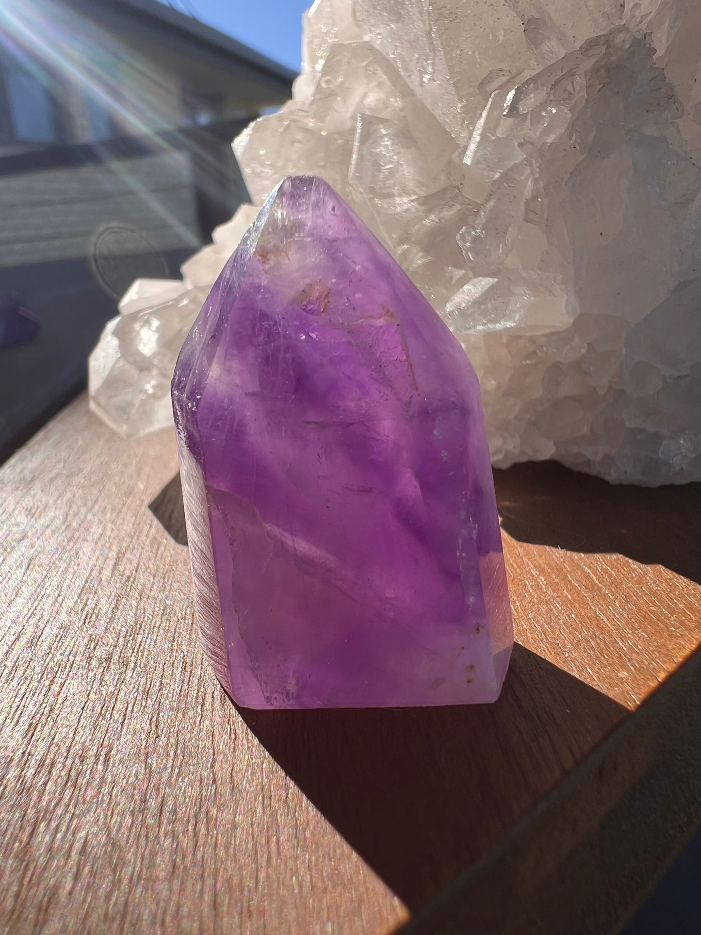 Mini Madagascar amethyst point