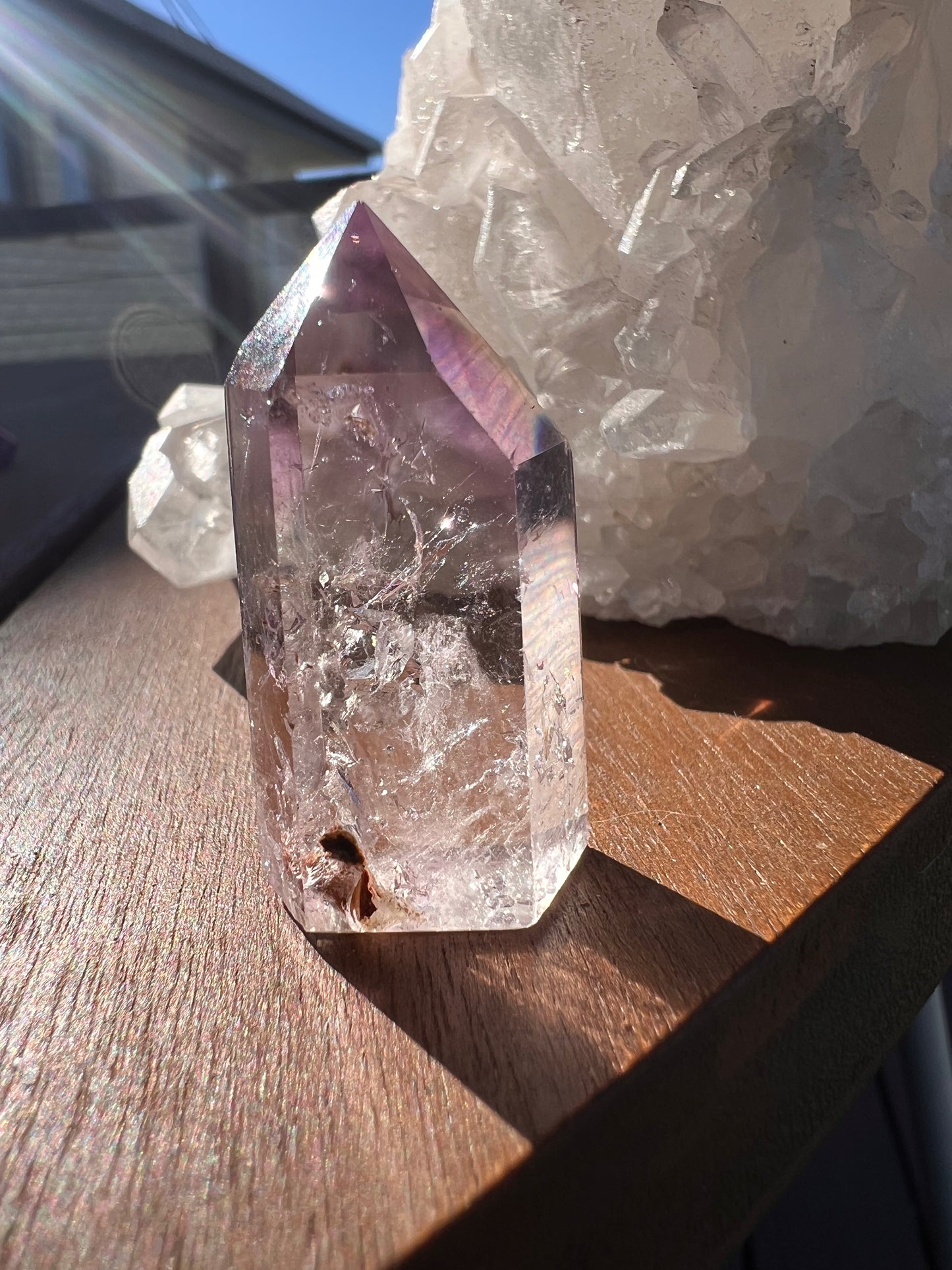 Mini Madagascar amethyst point