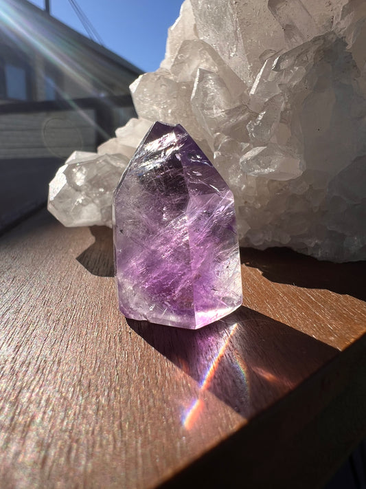 Mini Madagascar amethyst point