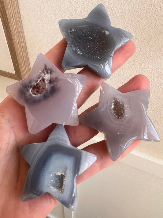 Drusy agate stars intuitively chosen