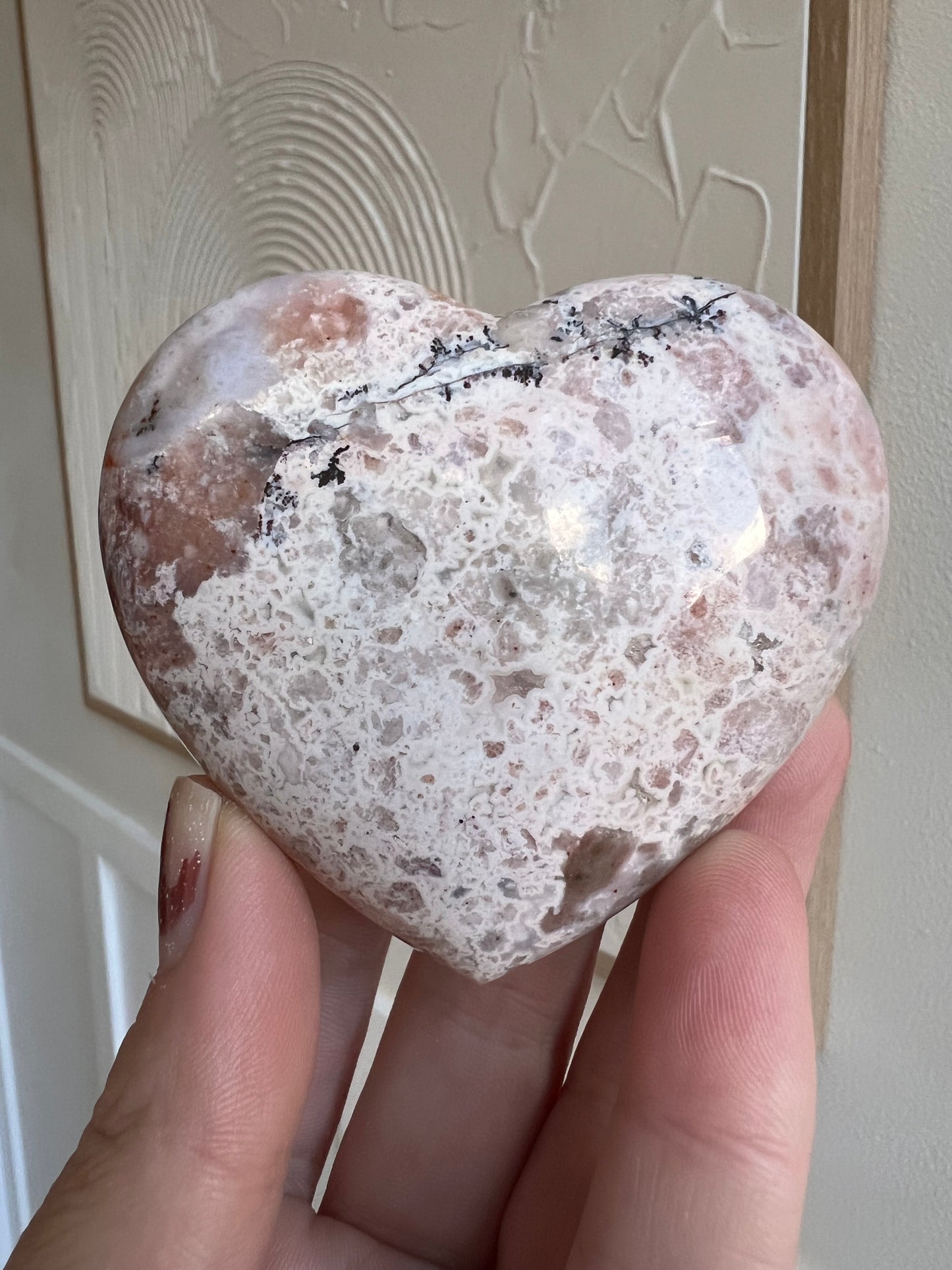 Pink plume crazy lace Indonesia heart