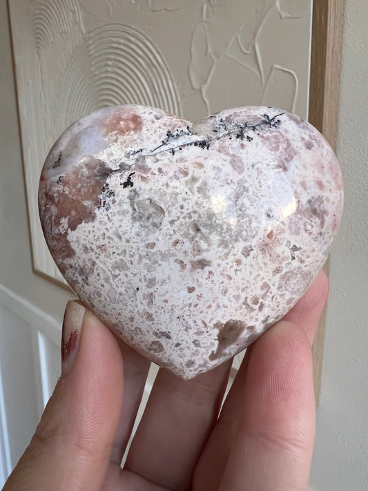 Pink plume crazy lace Indonesia heart