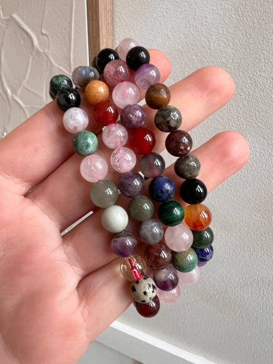 Mixed Crystal 8mm bracelet