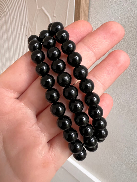 Obsidian 8mm bracelet