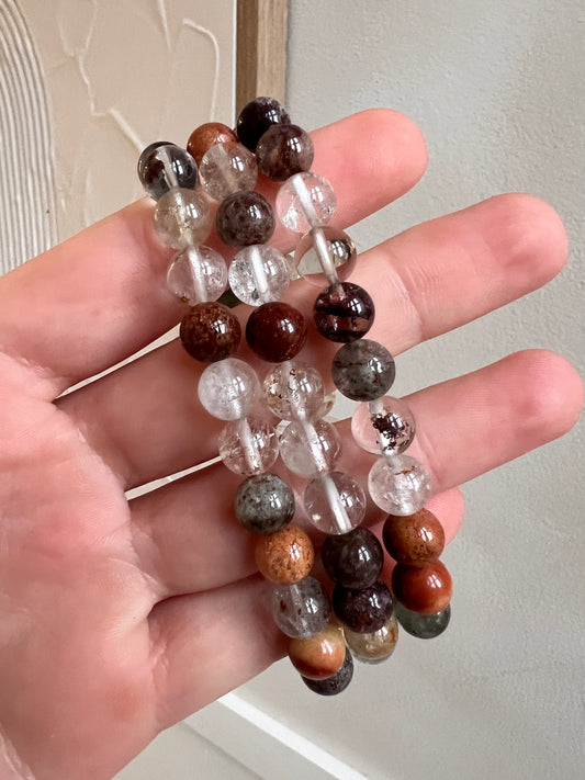 Garden quartz 8mm bracelet