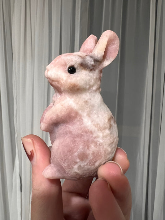 Pink opal bunny