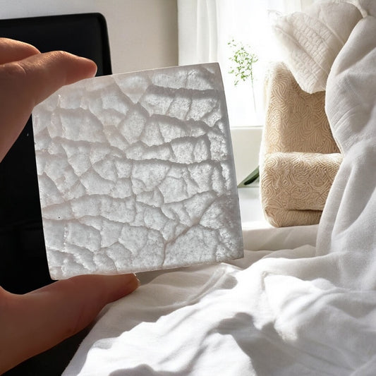 Selenite charging plates 9x9cm