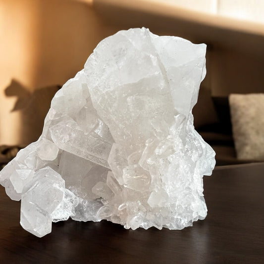 Large quartz cluster from Brazil