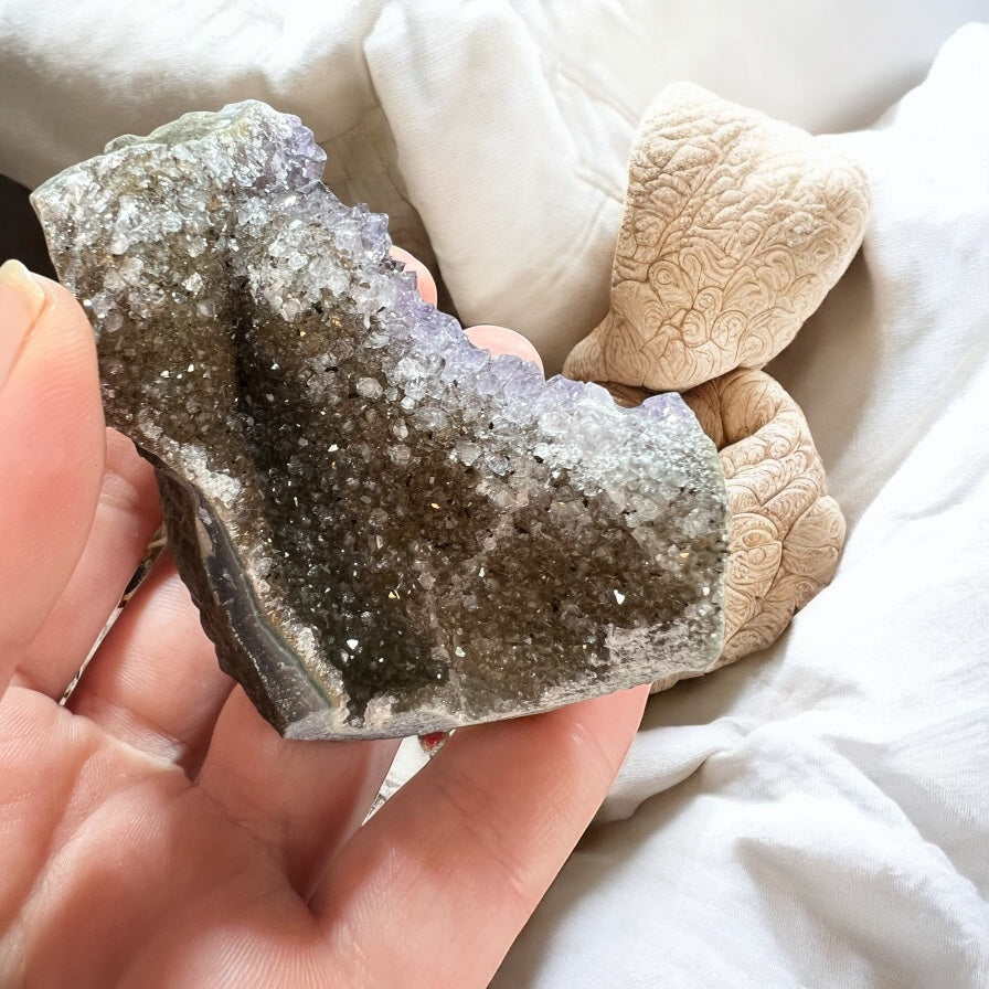 Rainbow amethyst Brazil 2 tone