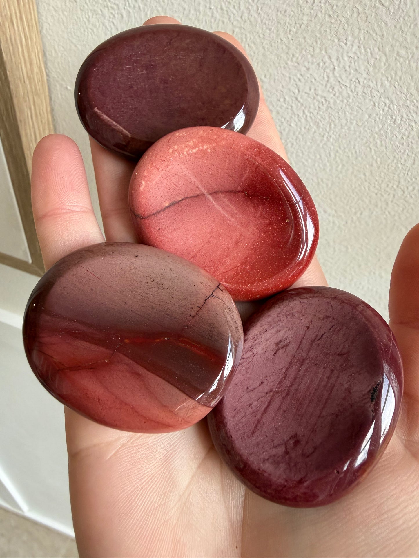 Mookite worry stones