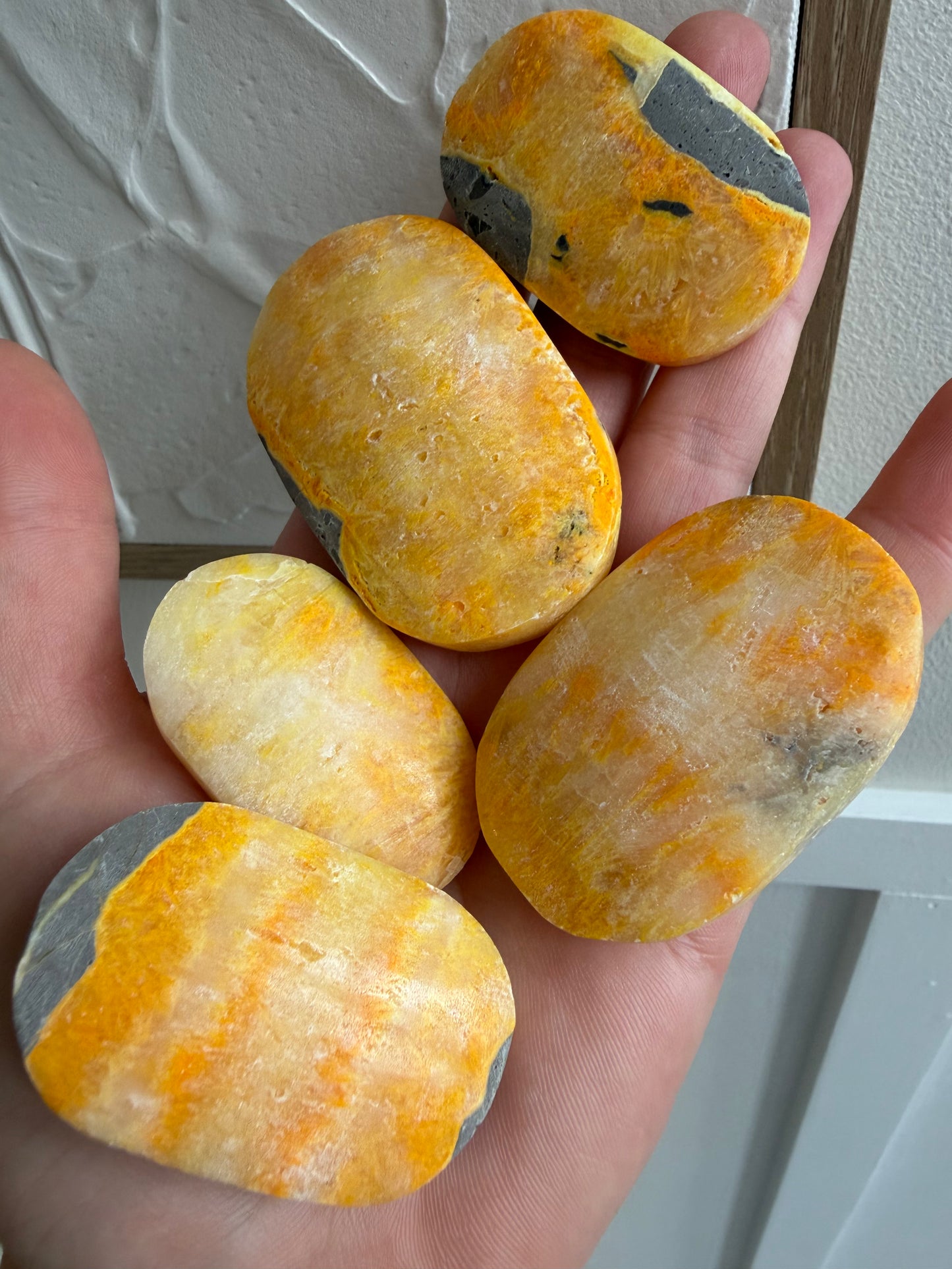 Bumblebee jasper Palm stones